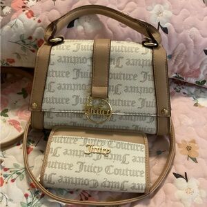Juicy Couture Tan and Cream Women's Bag Set
